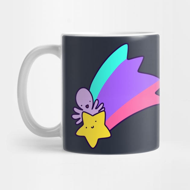 Rainbow Shooting Star Octopus by saradaboru